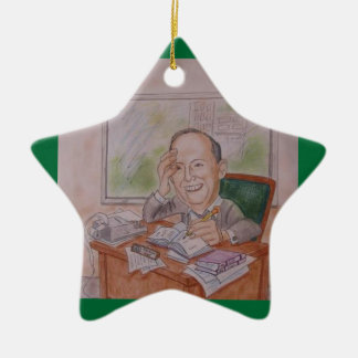 Ornament: Caricature, Vintage Ceramic Ornament