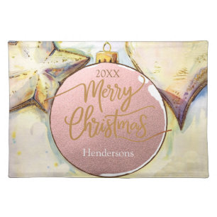Ornament Christmas Cloth Placemat