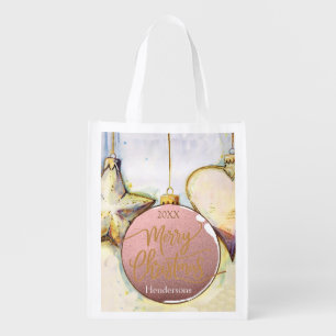 Ornament Christmas Grocery Bag