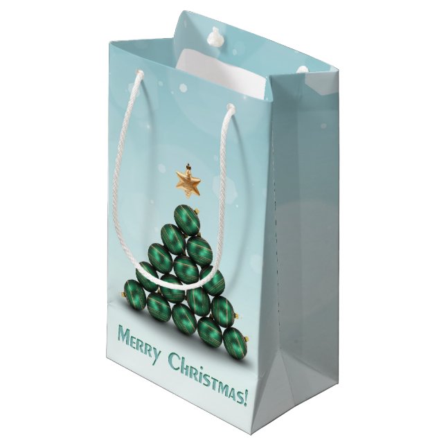 Ornament Christmas Tree - Small Gift Bag (Front Angled)