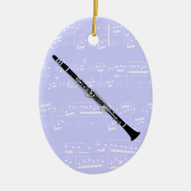 Ornament - Clarinet - Pick your color (Front)