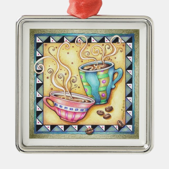 ORNAMENT - COOL BEANS! COFFEE ART (Front)