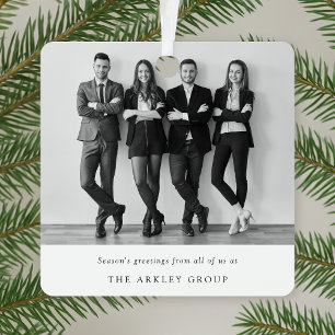 Ornament   Corporate Christmas Team Photo Business