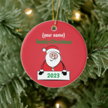 Ornament - Custom Family Christmas (add name)