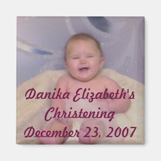 Ornament, Danika Elizabeth'sChristeningDecember... Magnet