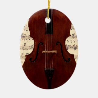Ornament - Double Bass close-up with sheet music