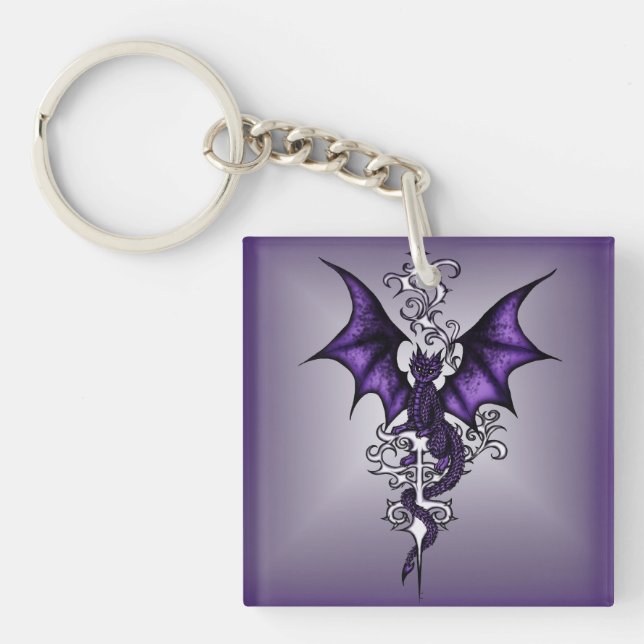 Ornament Dragon Keychain (Front)