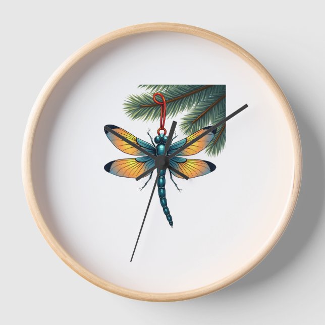 Ornament Dragonfly Clock (Front)