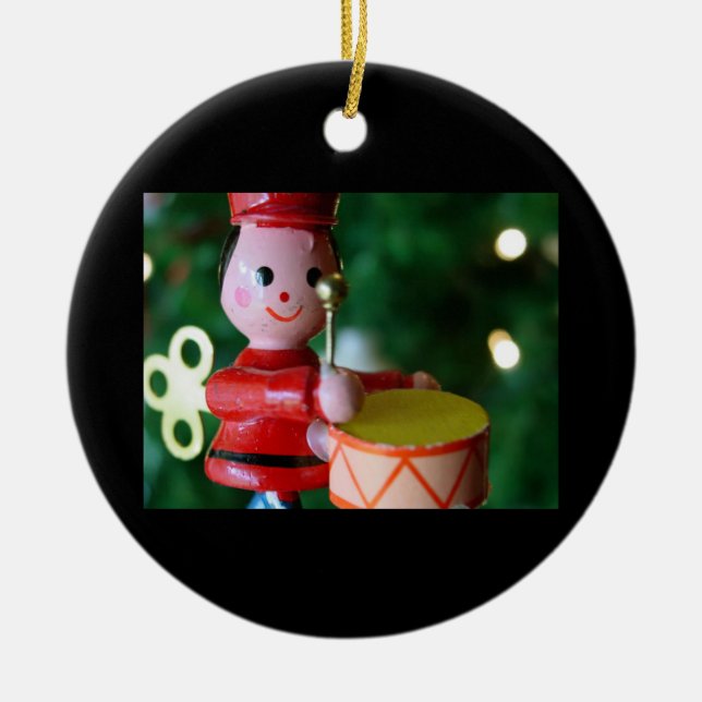 Ornament-Drummer Boy Ceramic Ornament (Front)