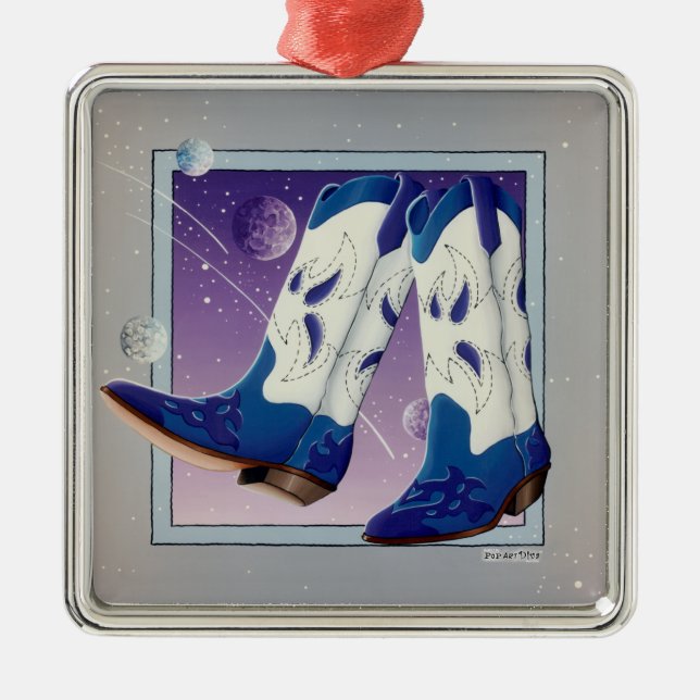 Ornament - Electric Slide Cowboy Boots (Front)