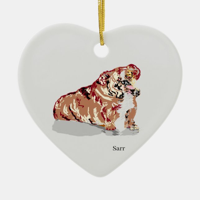 Ornament : English Bull Dog (Front)