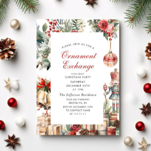 Ornament Exchange Christmas Holiday Party Invitation