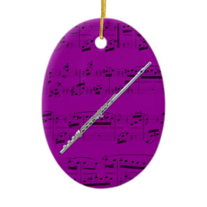 Ornament - Flute - Pick your color