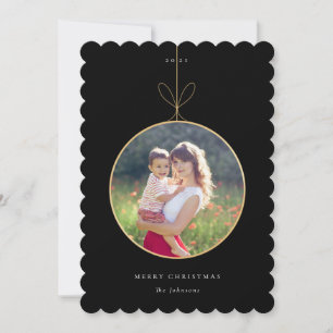Ornament Frame Photo Card