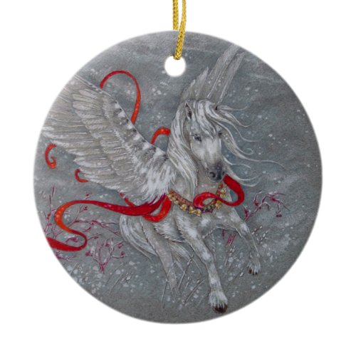 Ornament - Holiday Pegasus