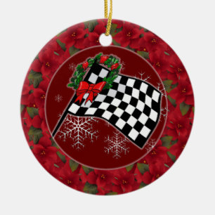 Ornament - Holiday Racing Flag