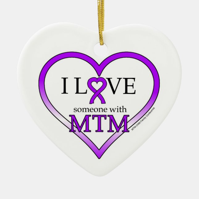 Ornament- I Love Someone with MTM Ceramic Ornament (Front)