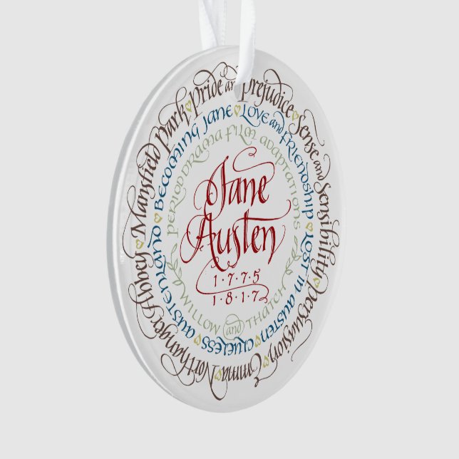 Ornament - Jane Austen Period Drama Adaptations (Front)
