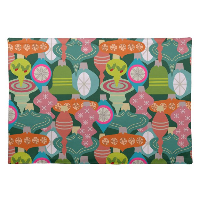 Ornament Jumble Cloth Placemat (Front)