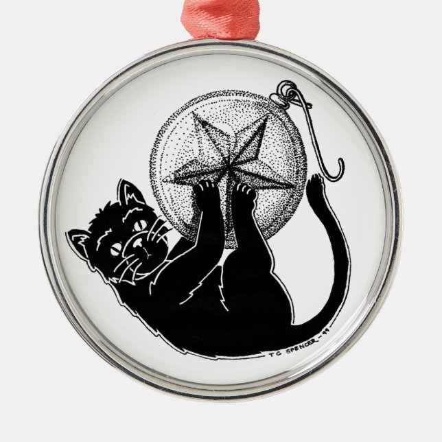 Ornament Kitty Round Ornament (Front)