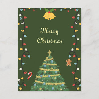 Ornament Lights Holiday Christmas Card