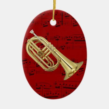 Ornament - Marching Euphonium - Pick Your Color by inpMusicAndArt at Zazzle