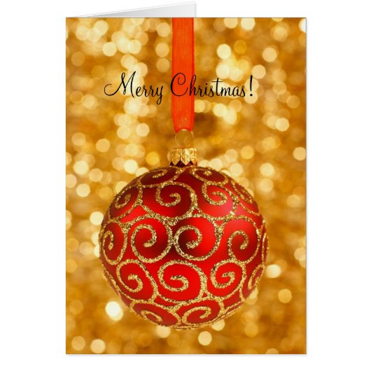 Ornament Merry Christmas Card (Front)