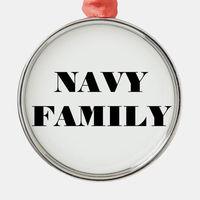 Ornament Navy Family (Front)