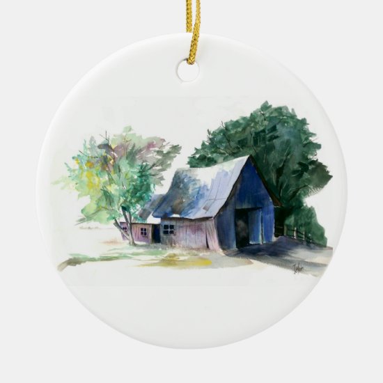 Ornament - Painting of barn