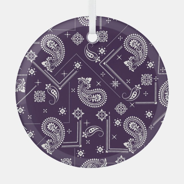 Ornament Paisley Bandana Print Pattern (Front)