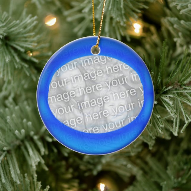 Ornament - Personalize Blue ball (Tree)
