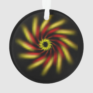 Ornament - Pinwheel on Black