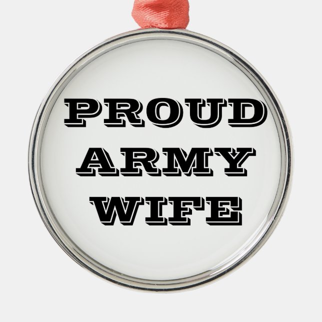 Ornament Proud Army Wife (Front)