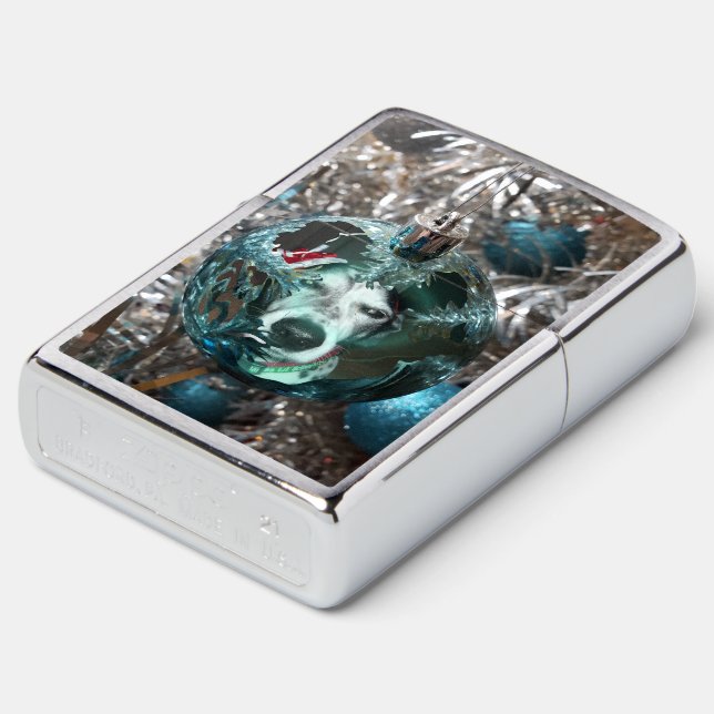 Ornament Reflect Template Zippo Lighter (Angled)