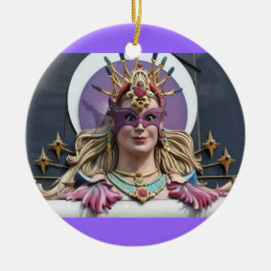 Ornament, round, Vegas # 1 Ceramic Ornament