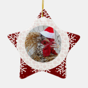 Ornament - Santa Rooster