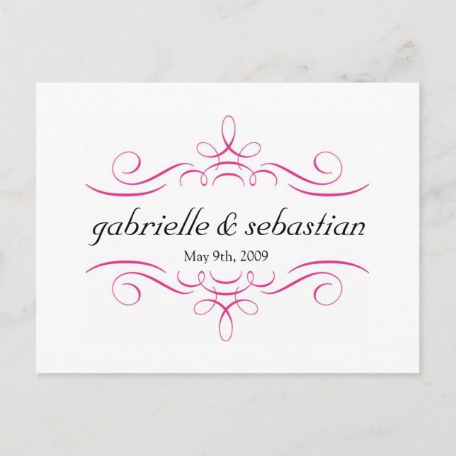 Ornament Save the Date Postcard (Front)