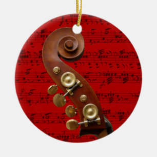 Ornament - Scroll with music - Pick your color