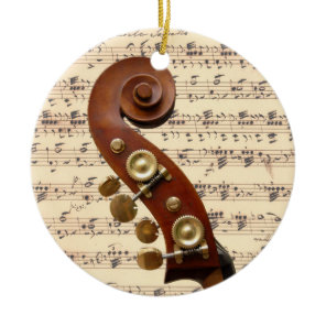 Ornament - Scroll with sheet music