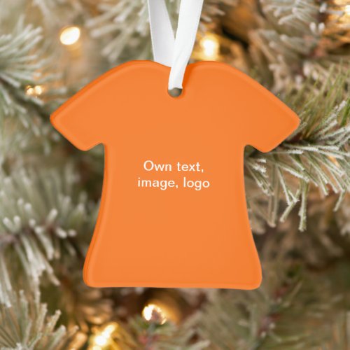 Ornament Shirt Acrylic uni Orange