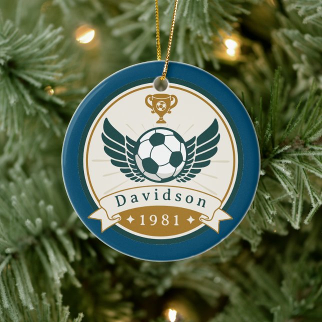 Ornament - Soccer - Personalized - Add Name (Tree)