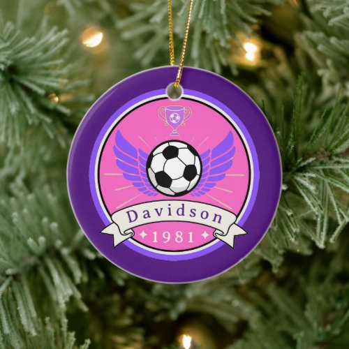 Ornament - Soccer - Personalized - Add Name