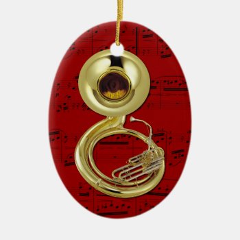 Ornament - Sousaphone (tuba) - Pick Your Color by inpMusicAndArt at Zazzle