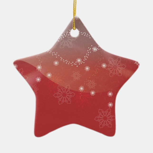 Ornament stars red christmas (Front)