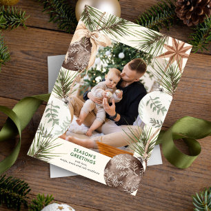 Ornament Surround Photo Holiday Card