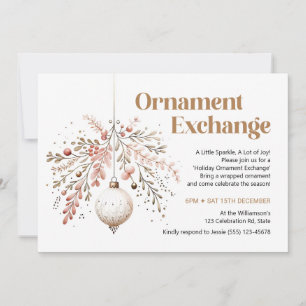 Ornament Swap Party Invitation Ornament Exchange