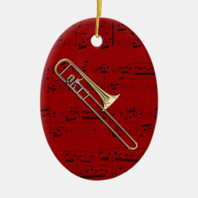 Ornament - Trombone (alto) - Pick your color (Front)