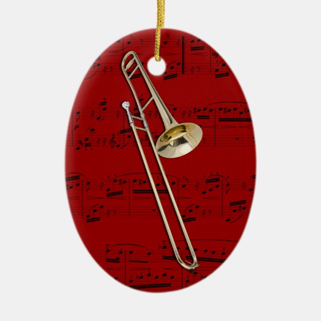 Ornament - Trombone (tenor) - Pick your color (Front)