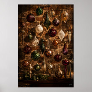 Ornament Wall Salon Style Grid Poster