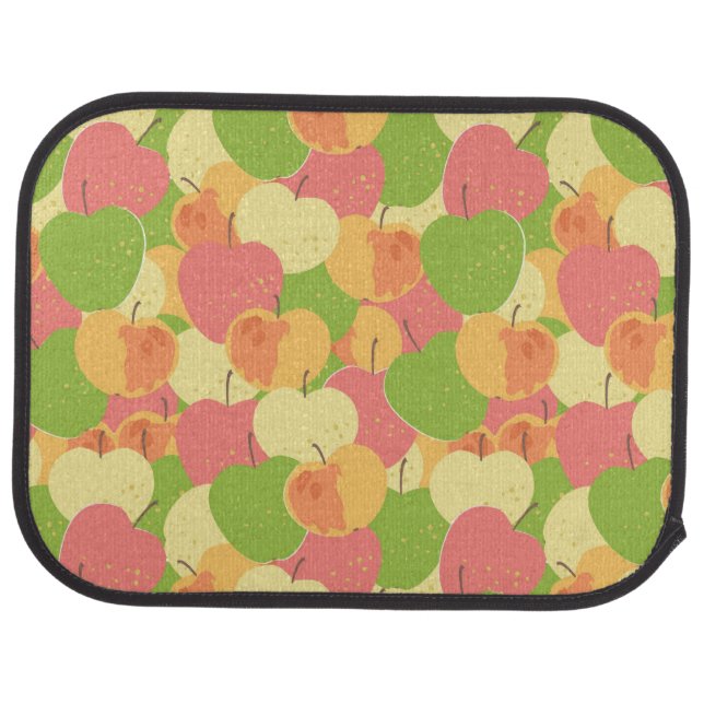 Ornament With Apples Car Floor Mat (Rear)